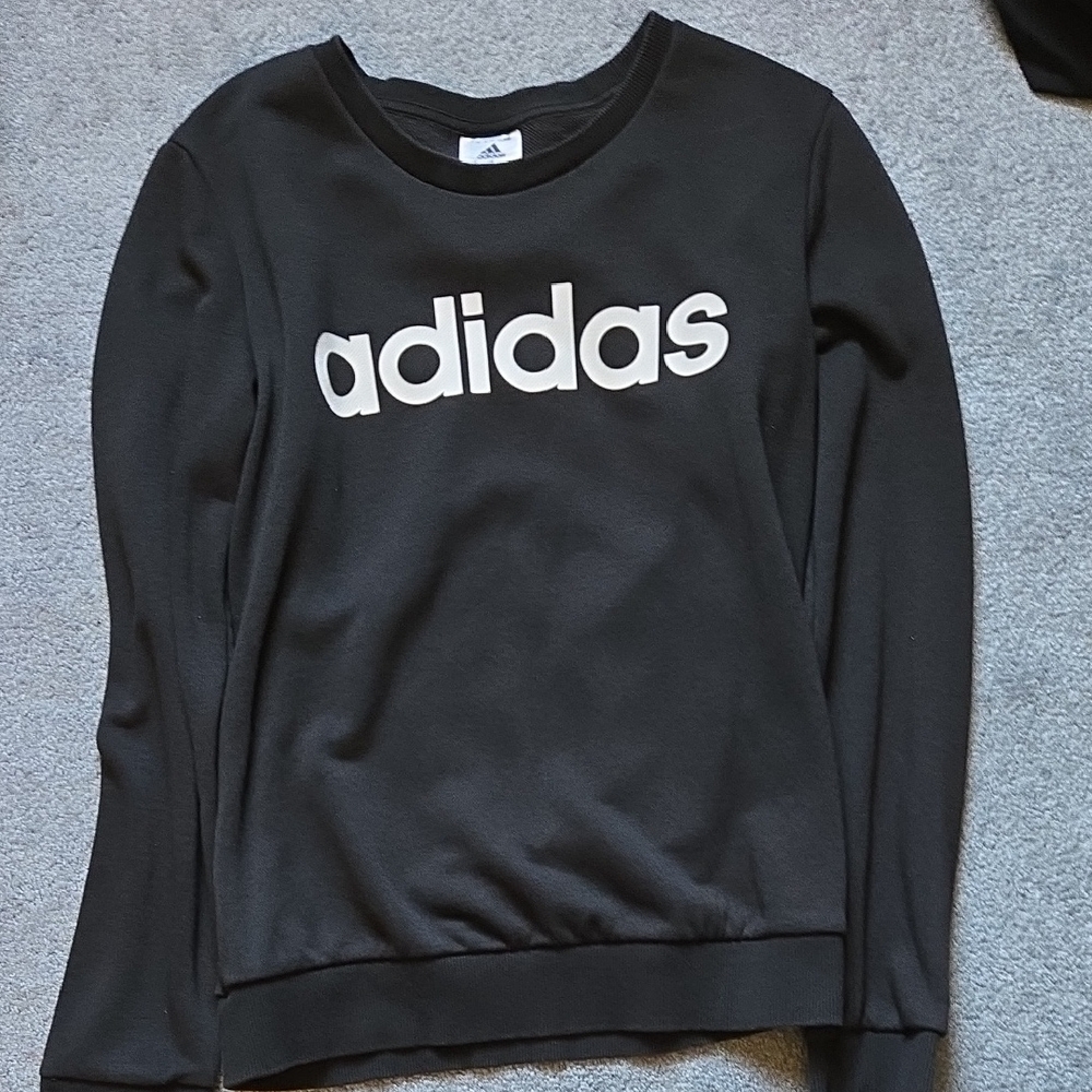 Adidas Women's Black Crew Neck Sweater